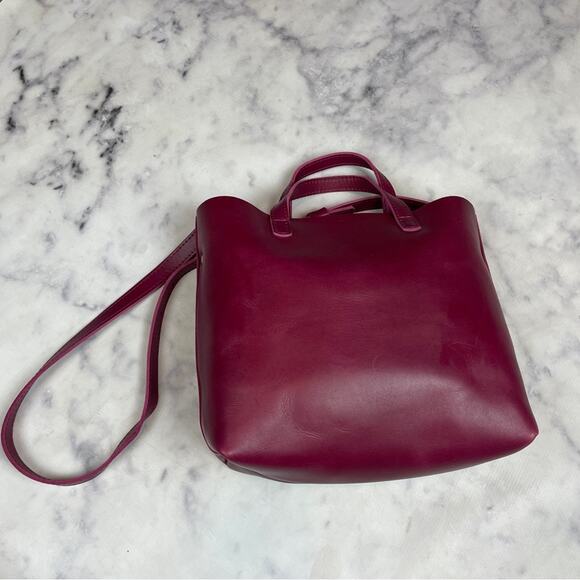 Portland Leather Goods Boysenberry Medium Crossbody Tote Bag - Picture 6 of 10